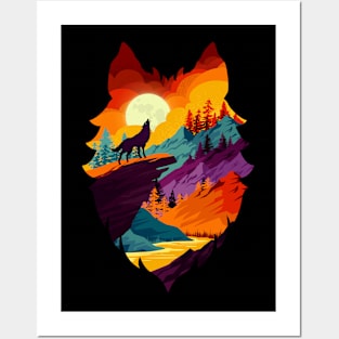 Wolf Moon Posters and Art